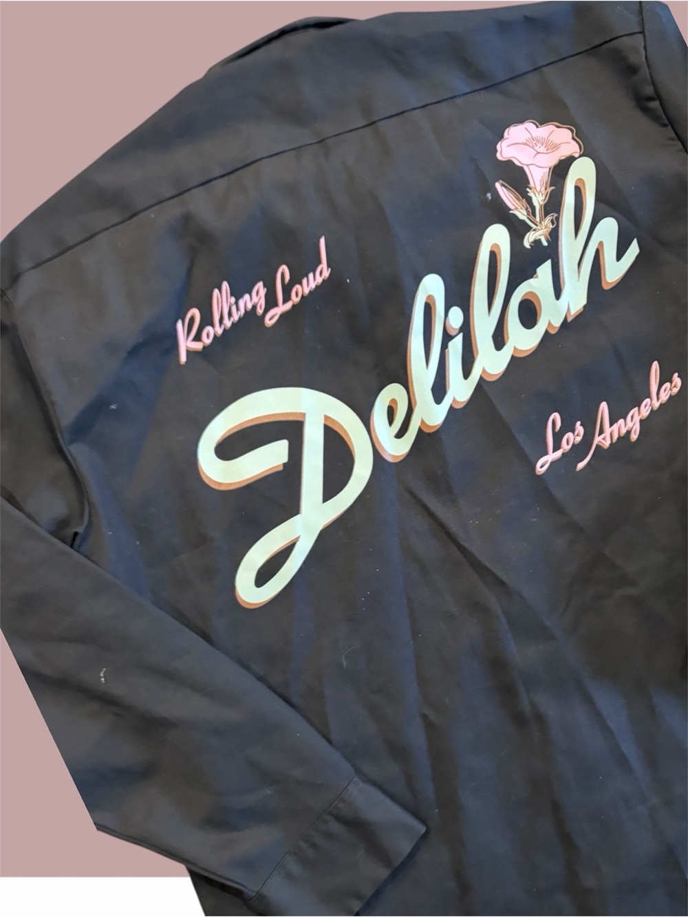 Dickies Jacket Rolling Loud Delilah Los Angeles" chain stitch